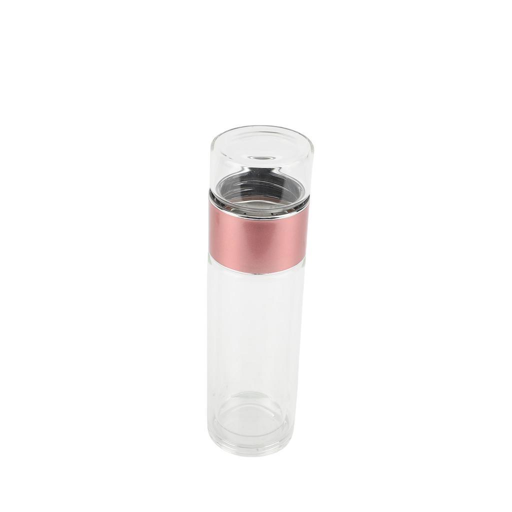 Glas Teekanne mit Sieb 420ml Borosilikatglas Doppelwandig Auslaufsicher Tragbar Reise Teetasse für losen Tee