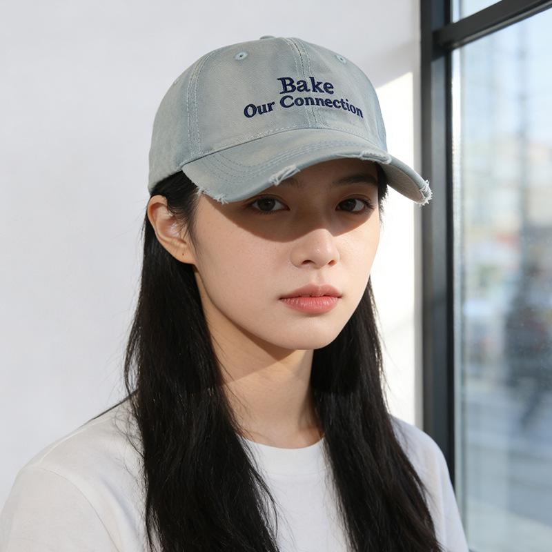 

Baseball Cap Female Trend Brand Alphabet Embroidery Versatile Soft Top Internet celebrity Cap Men M（56-58cm）
