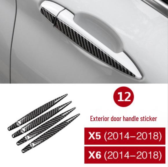 BMW X5/X6 F15/F16 Carbon Fiber Interior & Exterior Modification Center Console Gear & Vent Decoration Sticker