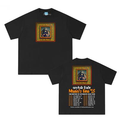 Erykah Badu TOUR 2025 Tops 100%Cotton Round Neck Soft Tee-shirt for Summer Round Neck Tshirt Female Hombre Clothes Tops