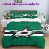 Ice Hockey Logo Pattern Bedding Quilt Set Quilt Cover Pillowcase Home Decoration Birthday Gift (1*duvet Cover+ 2*pillowcase, Without Core)