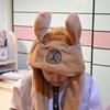 Animal Ear Ear Moving Hat Capybara Plush Hat Toys Kawaii Jumping Up Cap  Birthday Gifts
