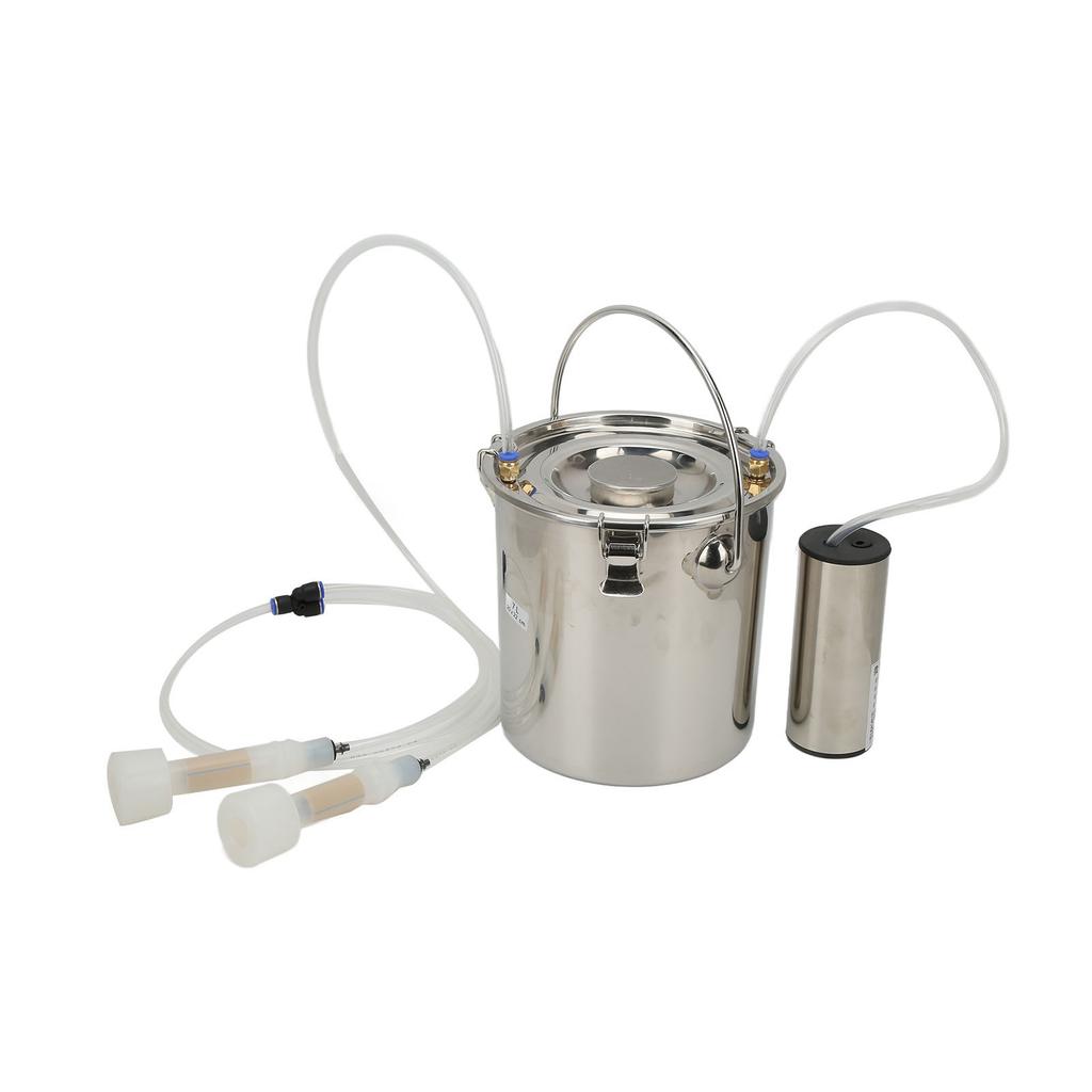 7L Ziegenmelkmaschine Ziegenmelker mit 304 Edelstahl Eimer für Rinder Schafe