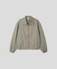 Black Moment Signature Washed Cotton Oversized Blouson [Gray]