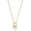 Kenjie Women's Zircon Necklace Set – Korean Style, Copper-Plated, Gold-Inlaid, Elegant High-End Design