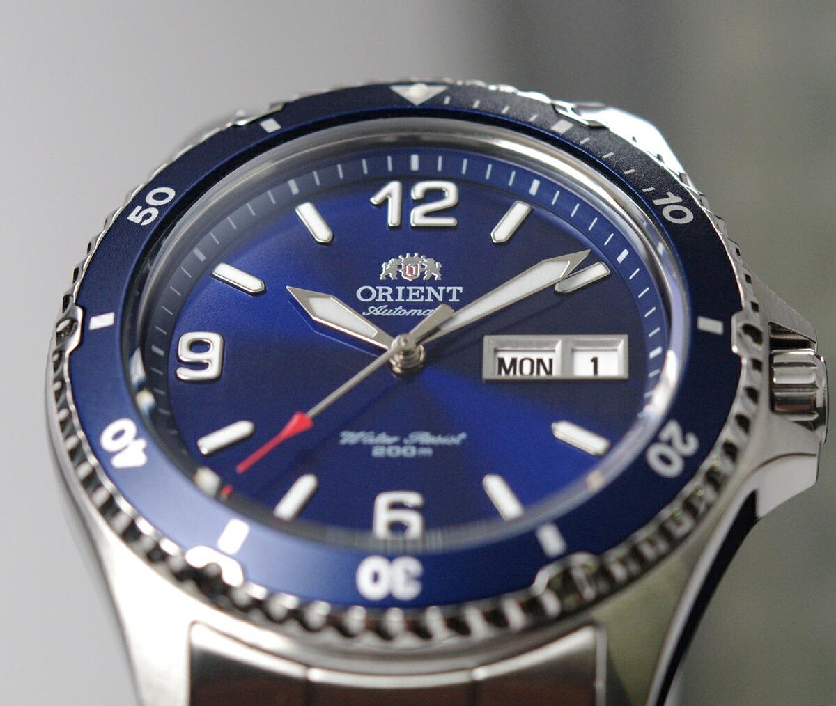 ORIENT Mako SAA02002D3 Автоматические дайверские мужские часы Синий циферблат