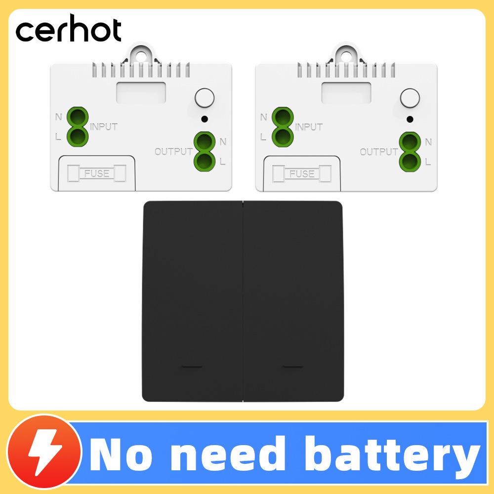 Tuya Graffiti ZigBee Smart WiFi Selbstversorgender Kabelloser Lichtschalter