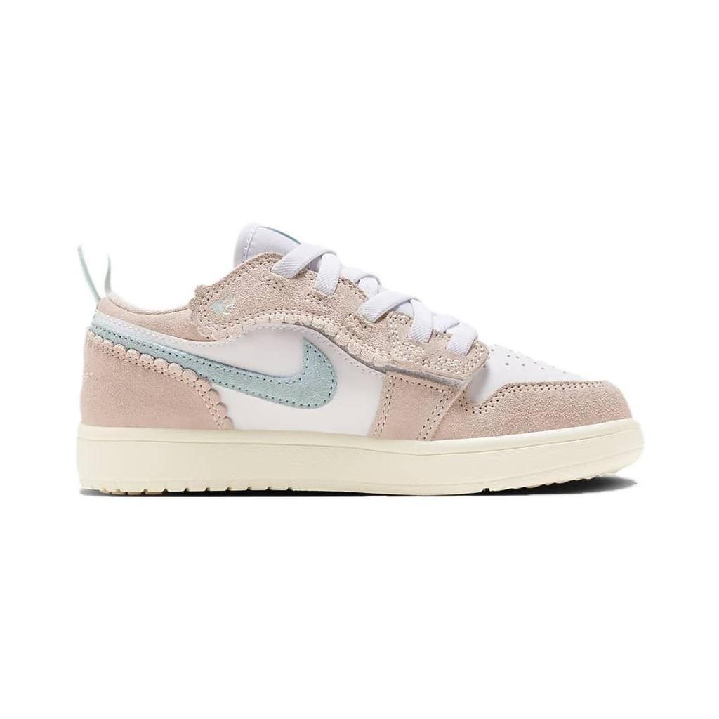 Air Jordan 1 Low ALT SE PS Scalloped Edge Kids Sneakers Pink Guava-Ice Jade-Ice DZ6961-800