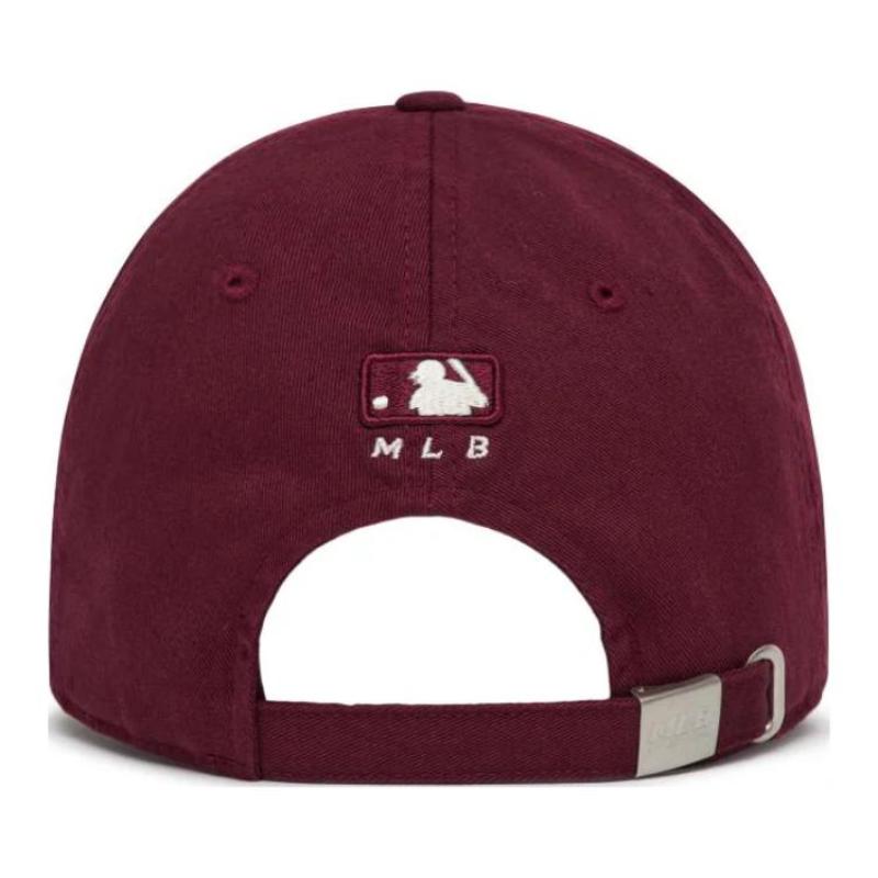 MLB Cotton Baseball Caps Unisex Burgundy Fashion 3ACP6601N-07RDSXY/375637