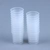 20Pcs Clear Graduated Measuring Cup Mini Plastic Laboratory Beaker Scale Graduated Transparent Mixing Cup Kitchen Baking