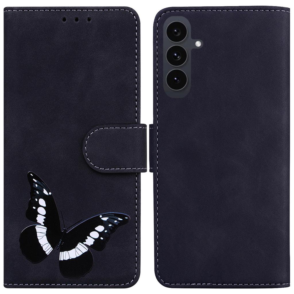 For Samsung Galaxy S25 FE Stand Case PU Leather Phone Cover Butterfly Printed