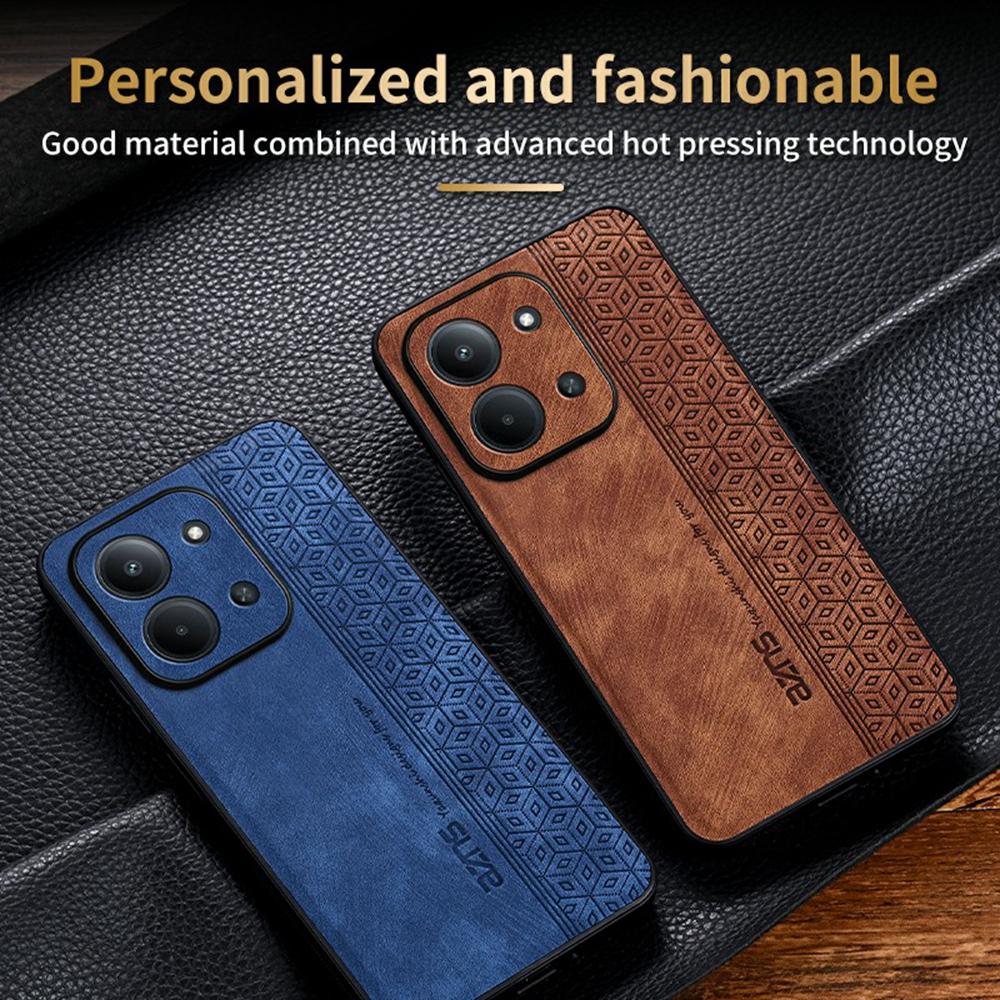 AZNS Protective Case For Xiaomi Redmi 15C 5G (EU) (173mm)/4G (EU) (173mm)/Poco C85 4G (173mm) PU Leather Covered TPU Phone Shell