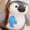 Non-Toxic 25/35Cm Cute Chubby Penguin Plush Toy Chef Painter Plushies Stuffed Animal Deer Doll Children Christmas Valentine Day Children Gifts