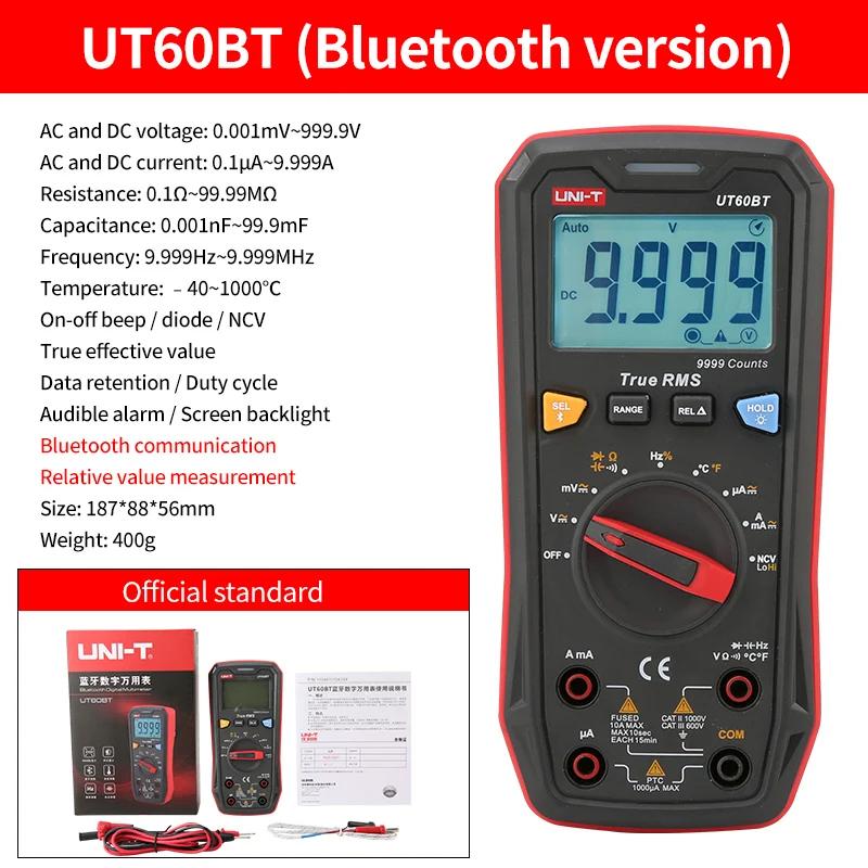 UNI-T Digital Multimeter Professional AC DC Electrical Multi Meter UT890C UT890D+ UT89X UT89XD UT161E UT61B+ UT61D+ UT61E Plus