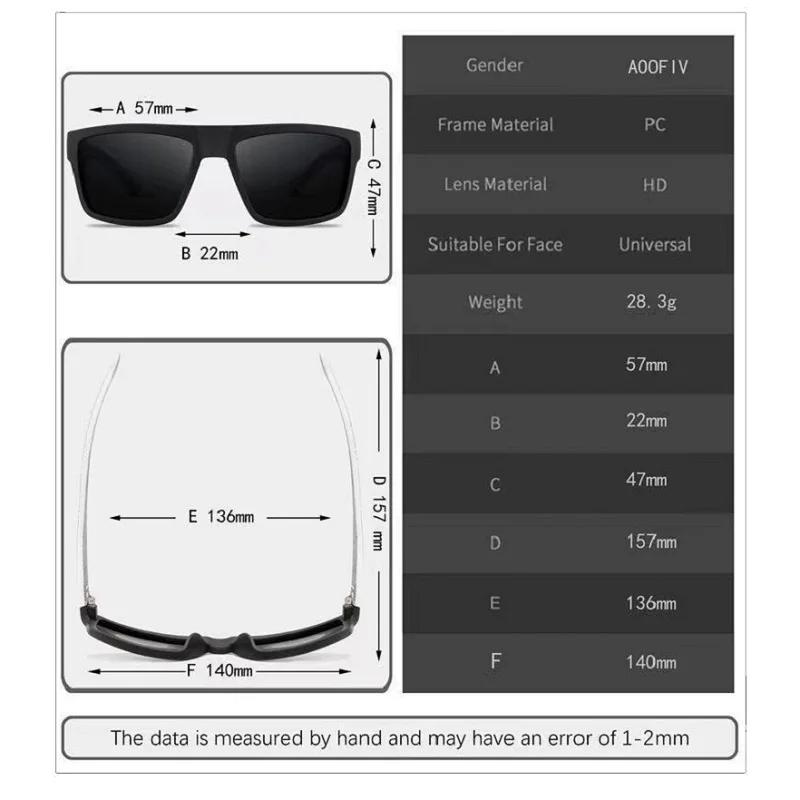 Luxury Sunglasses Fashion Square Male Sun Glasses Vintage Driving Fishing Eyeglasses Sport Shades UV