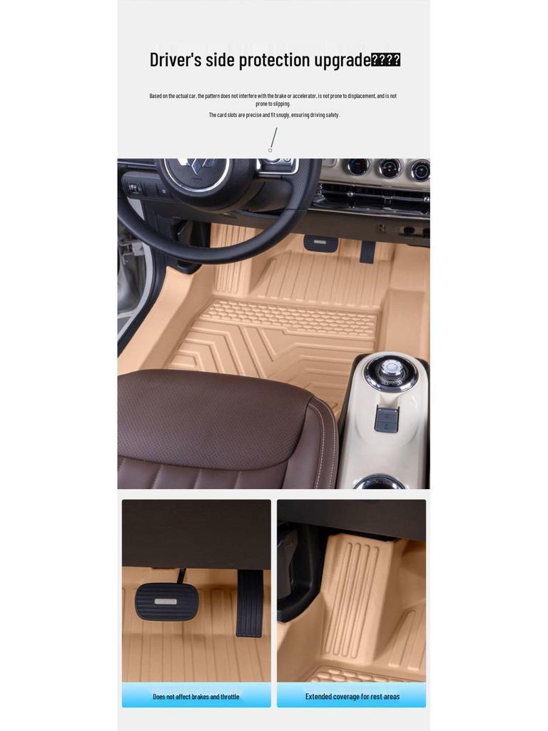 Wuling Bingo TPE Floor Mats - Premium & Lightweight, Original Color, Wear-Resistant, Non-Slip