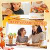 Crtiin 50 Pcs Fall Pencil Thanksgiving Assortment Wood Pencils Autumn Cylinder Funny Pencils Maple Leaf Turkey Pumpkin Decorative Pens for Kids