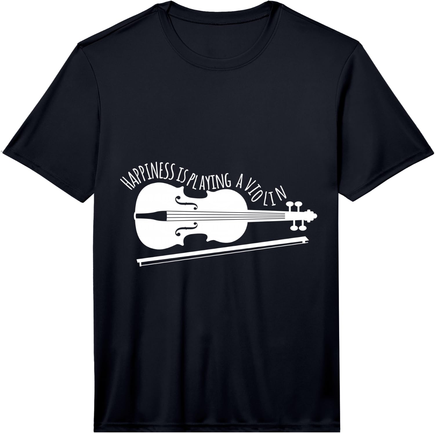 Hapiness is Playing Violin Musician Gift Performance Unisex T-Shirt S