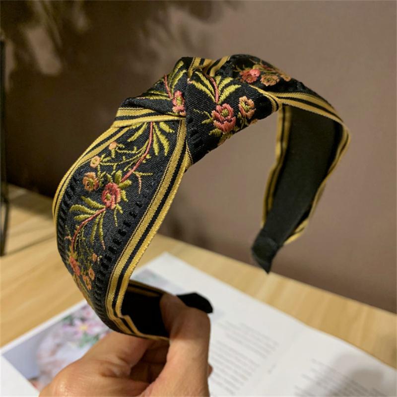 Gorgeous Flower Fabric Hairbands For Women Fashion Wide Headbands Girl Hair Bands Hoop Female Headwear Hair Accessories