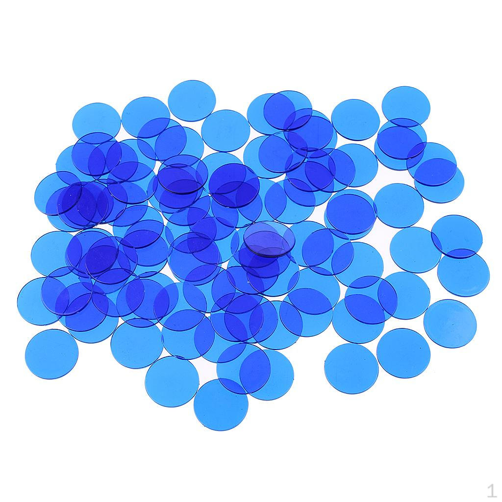 

Bingo Chips Markers For Game Cards Parts 500pcs Blue