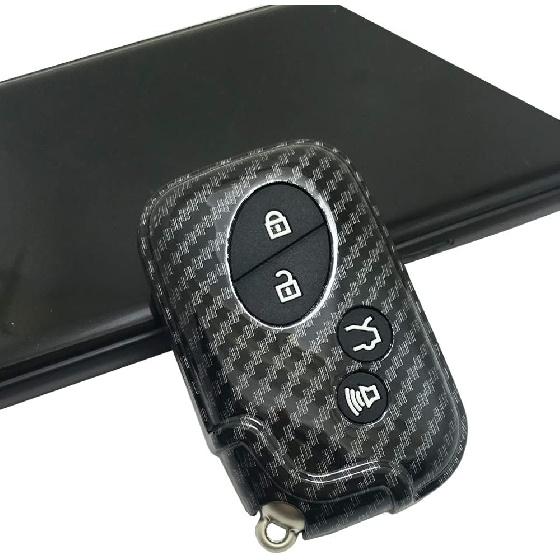 ABS Carbon Fibre Protector Key Fob Cover Case fit for Lexus ES350 GS300 GS350 GS430 GS450h ISC IS250 IS350 LS460 LS600h Keyless Entry Key Fob