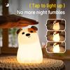 Cute Dog Night Light for Kids Rechargeable Squishy Dimmable 7 Colors Nightlight Silicone Puppy Sleeping Lamp For Christmas Gift