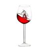 Puntos 300ml Sea Horse/Starfish/Dolphin Red Wine Glass Cup Goblets Home Bar Supplies