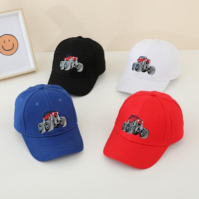 JYL DIY Truck Kids Cap Cartoon Sun Protection Hat Cotton