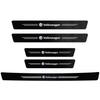 Auto Door Sill Carbon Fiber Car Sticker Protector Strip Waterproof Protect Film For VW GTI Polo Golf GTI Passat Tiguan Hub Cap