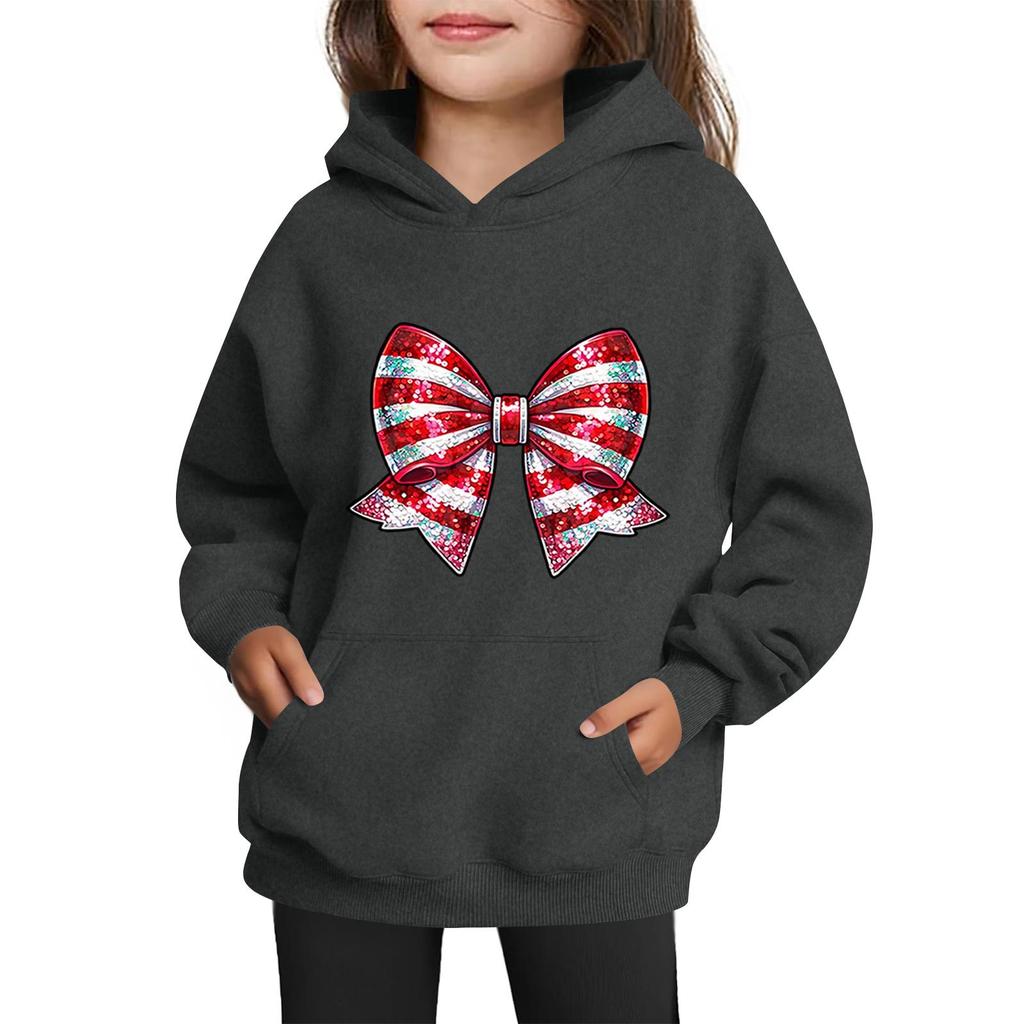 Sweatshirts For Teen Girls Hoodies Long Sleeve Drawstring Pullover Cute Printed Oversized Hoodie Christmas