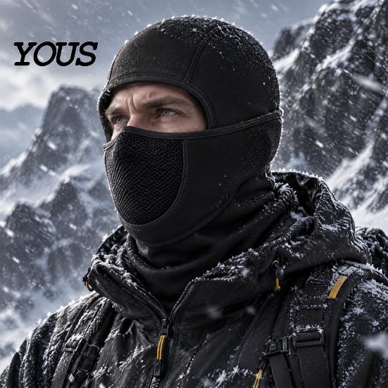 Thermal Neck Warmer for Skiing Unisex Balaclava, Ski Face Mask, Fleece Winter Mask under Helmet, Breathable Windproof Motorcycle Helmet