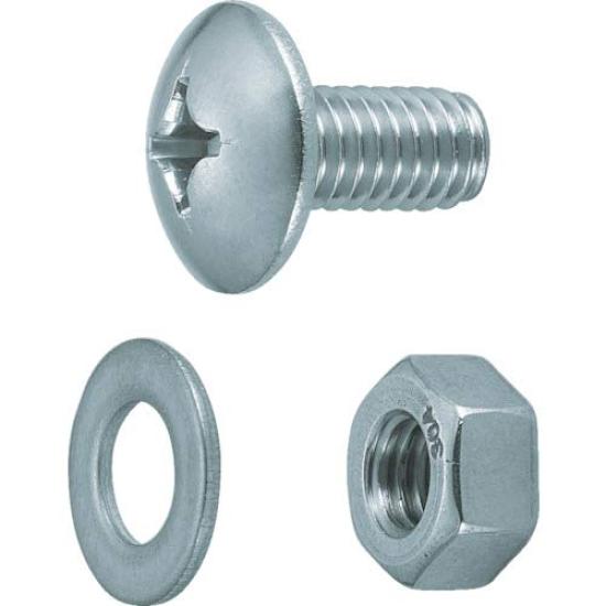 

TRUSCO Stainless Steel Bolt and Nut Set for Lightweight M6 x 12 x 30 Sets Shelving, SUS304, SUSBNW40, (Case Sold)