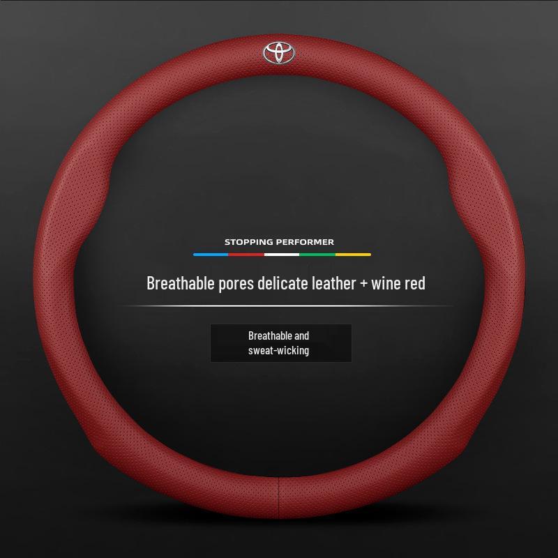Toyota Suede Steering Wheel Cover for Highlander, Camry, Crown, Corolla, RAV4, Avalon, Levin