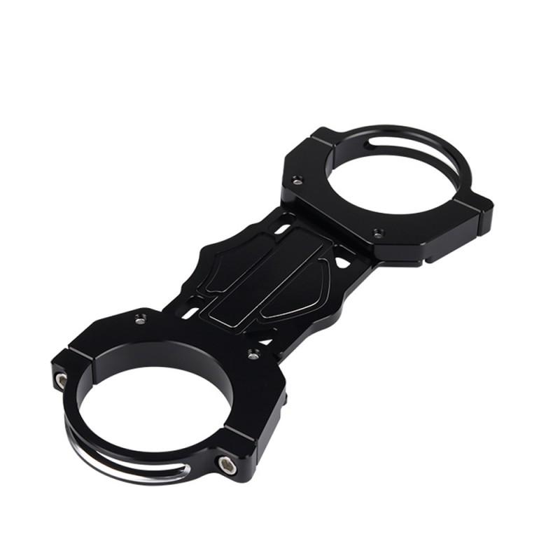 Front Fork Triple Tree Clamp With Balance Rod Harley XL883 XL1200 2004-2020 Custom Motorcycle Upgrade