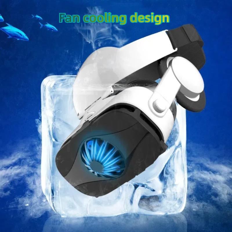 VR Virtual Reality Eye Lens Wearable 3D Glasses Helmet Headphone Version Heat Dissipation Support Game Controller