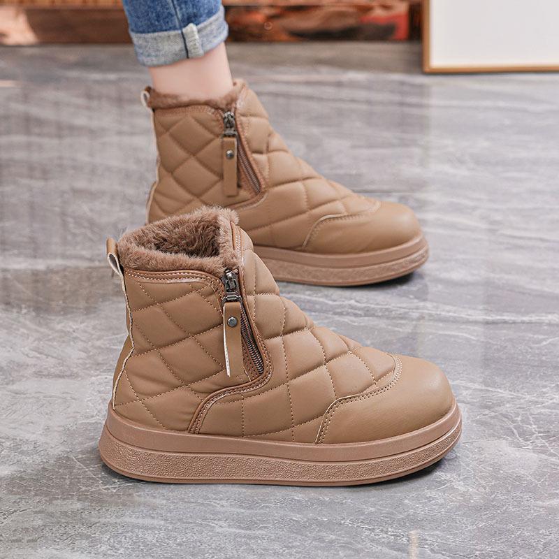 Women's Cold-proof Warm Padded Snow Boots Thick-soled High Anti-skid Wear Outdoor Leisure Training Sports Shoes Cotton Boots