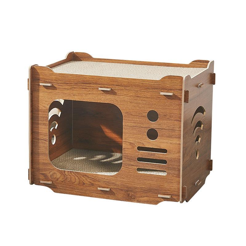 

Товары для животных Большая емкость Высококачественная игрушка-кошачья когтеточка Гнездо для кошачьих когтеточек Гофрированная бумага 45x29.5x30cm