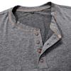Men's Short Sleeved Shirt Men's 4-button T-shirt Casual Top