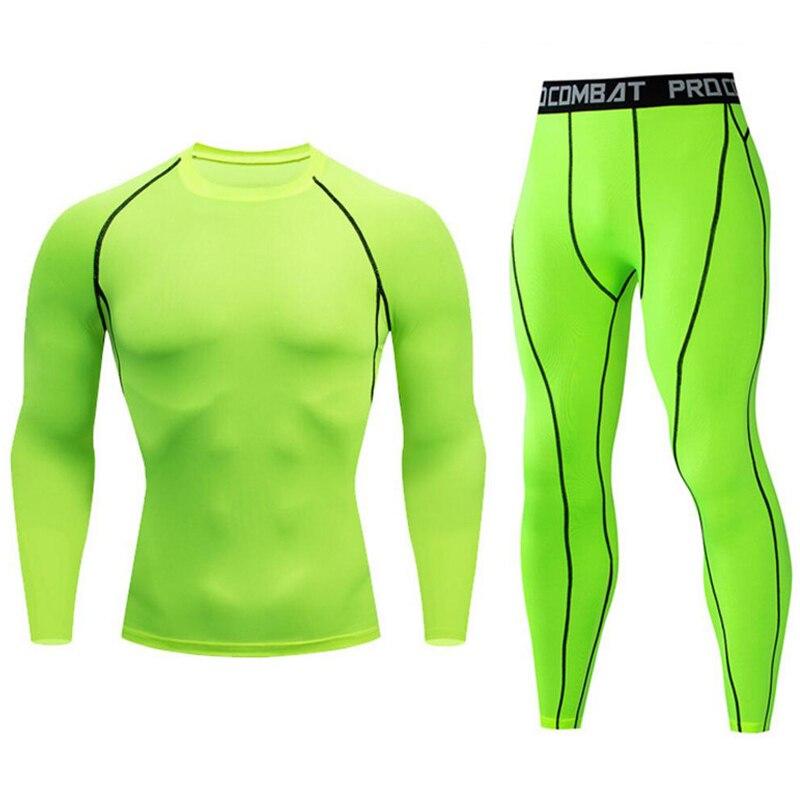 Men's Quick-drying Sportswear Fitness Clothing Tight Pants Two-piece Set
