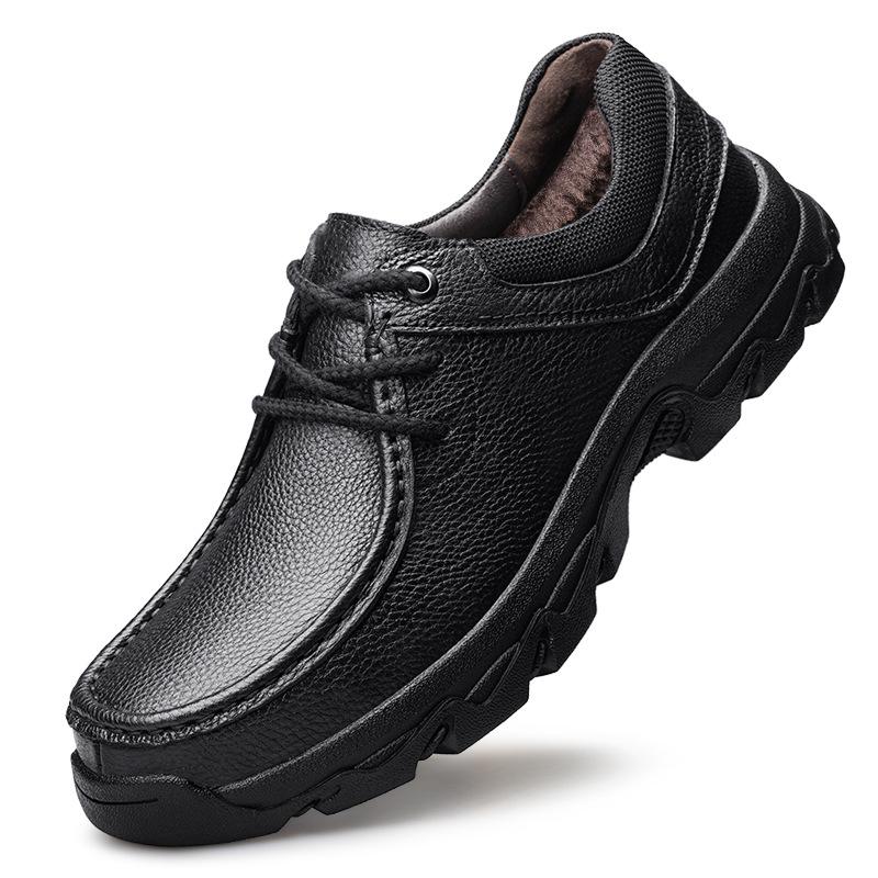 

Мужская и женская обувь повседневная кожаная обувь весна и осень низкий верх кожа коровьей кожи поверхность уличная рабочая повседневная обувь большой размер деловая 51