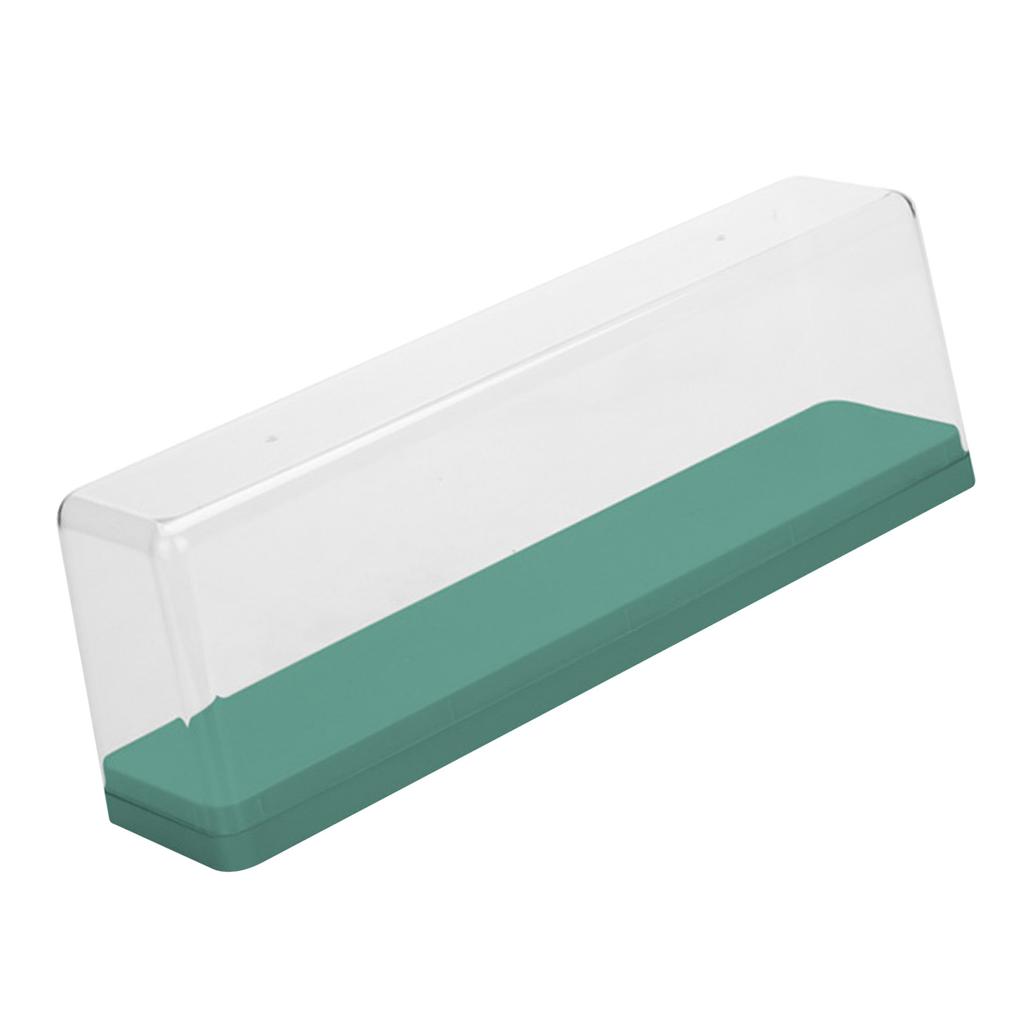 Action Figure Storage Box Dustproof Stackable Transparent Cartoon Figure Doll Display Case Green