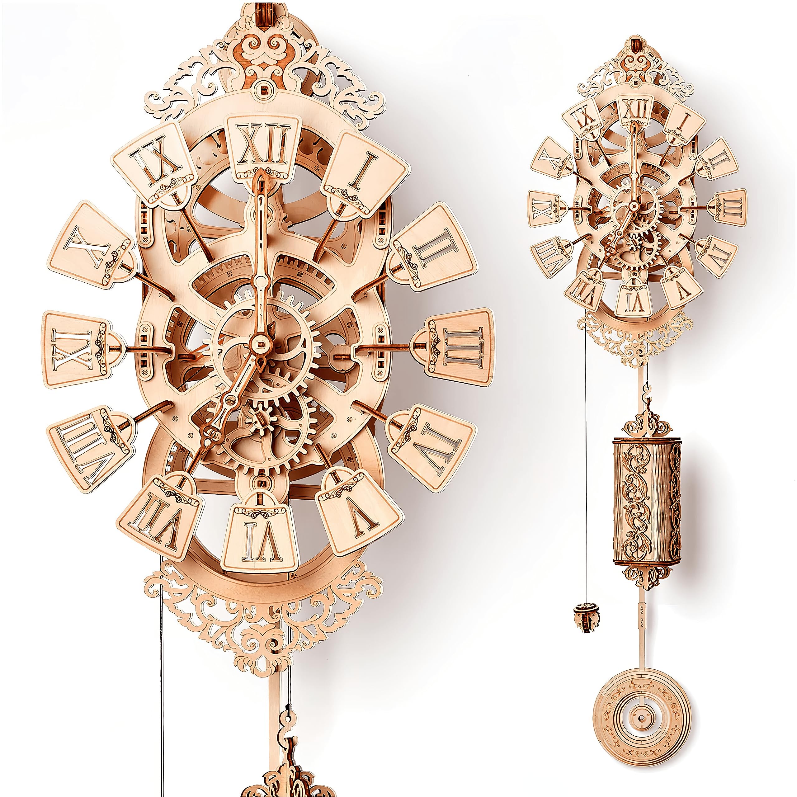 

Wood Trick Pendulum Clock Wall Clock 3D Wood Puzzle Wooden Model / /