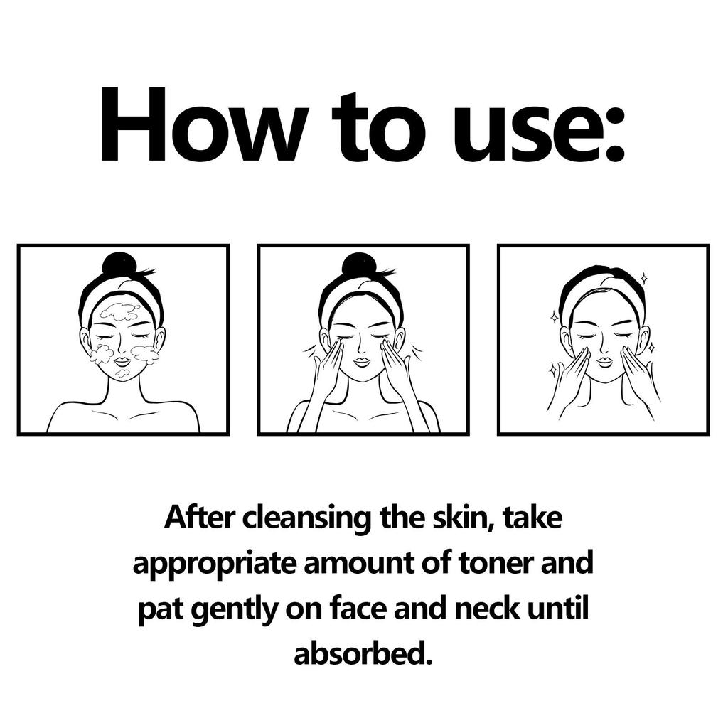 Toner Viso al Ginseng 120ml Restringente Pori Idratante Controllo Sebo Nicotinamide Levigante Schiarente Cura della Pelle del Viso Acqua Tonica