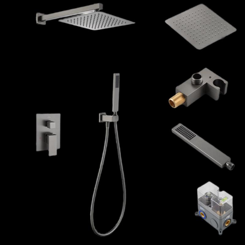 Скрытая квадратная душевая система Huinizi