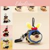 Puppy Keychain Bee Cute Cartoon Girl Decorative Backpack Hanging Plush Gift Doll