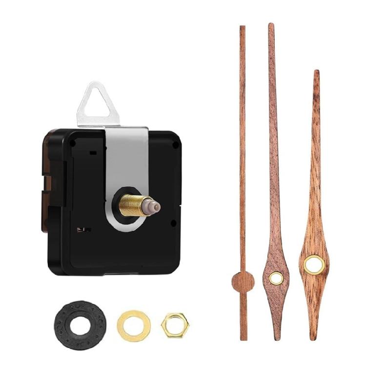 Quiet Clock Movement Clock Mechanism with Wood Clock Hands Clock Accessories for Wall Clock Repair Replacement Kits