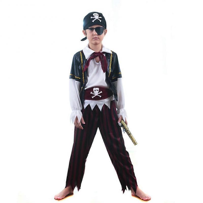 Kleines Piraten Cosplay Kostüm für Kinder Anime Charaktere Klassische Kostüme für Cosplay Party