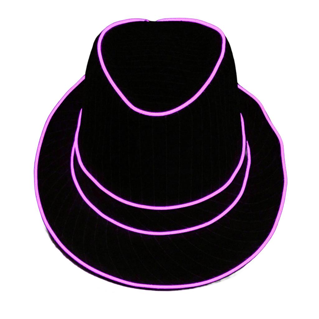 LED Top Hat for Women Men Flashing Nightclub Hat Light Up Blues Hat Adult Unisex Costume Hat Halloween Party Props Hat