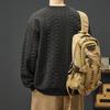 Men's Crew Neck Sweatshirt Spring Autumn New Style Fashionable Trendy Casual Loose Solid Color Minimalist Hatless Pullover Top
