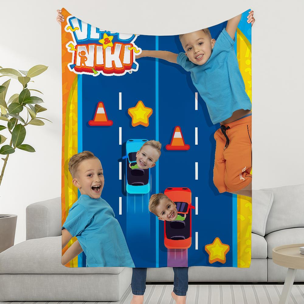 Blanket Throw Super V-Vlad Cosy And Plush Living Room Sofa Couch Childish N-Niki Birthday Gifts